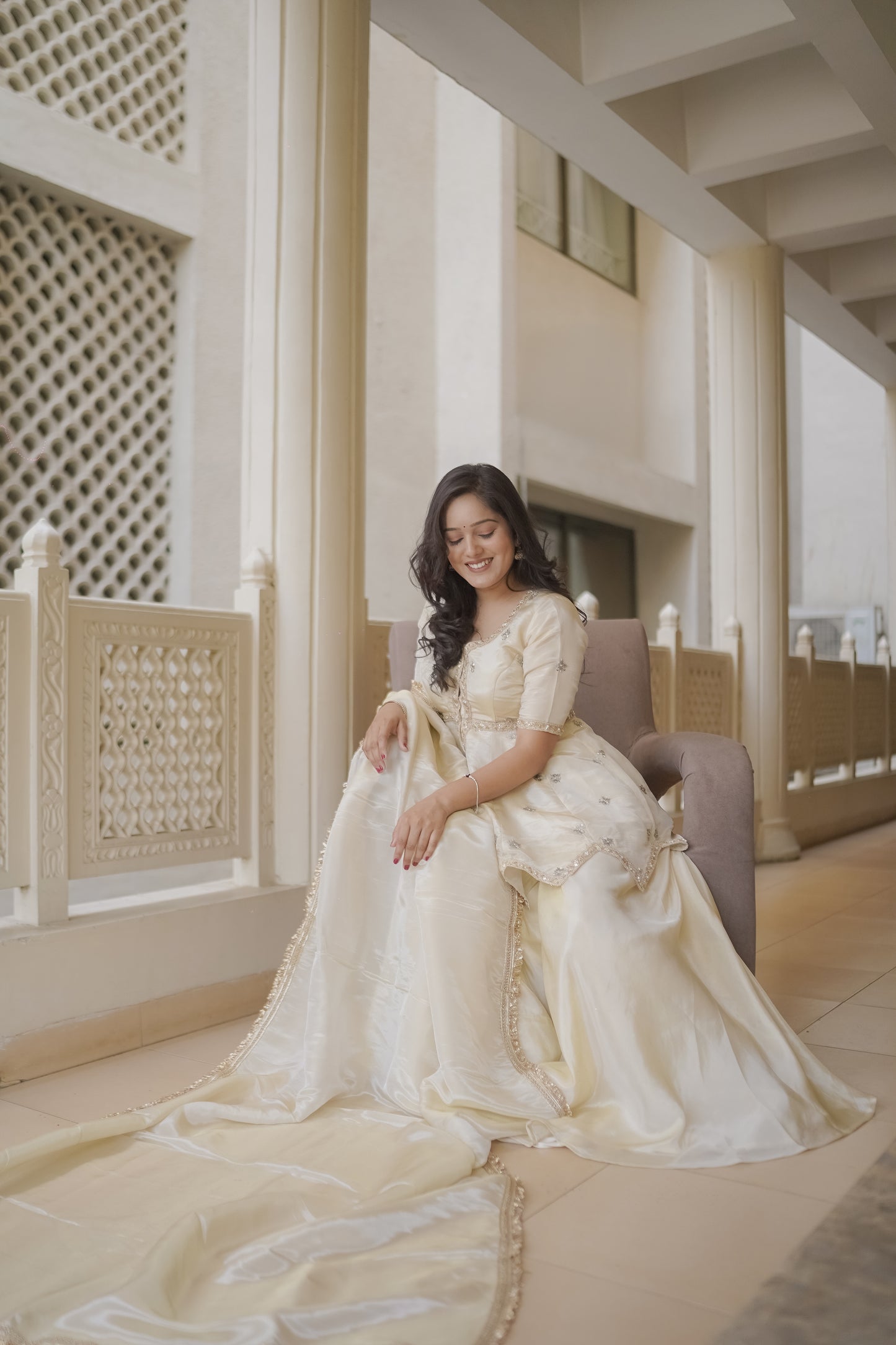 IVORY-SITARA SHARARA SET