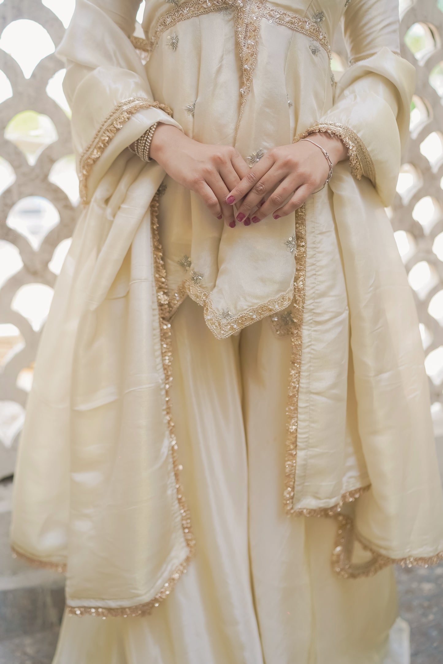IVORY-SITARA SHARARA SET