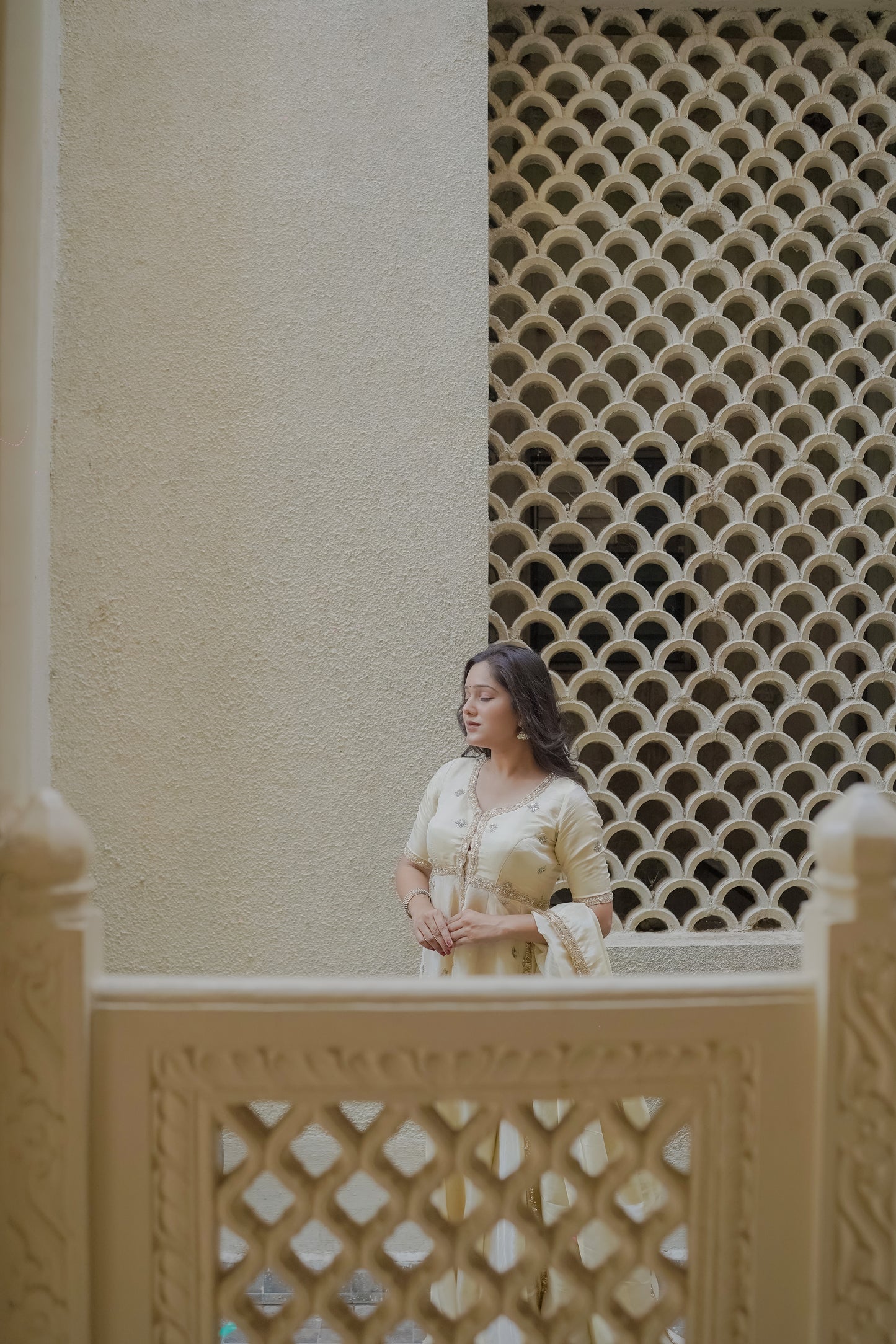 IVORY-SITARA SHARARA SET