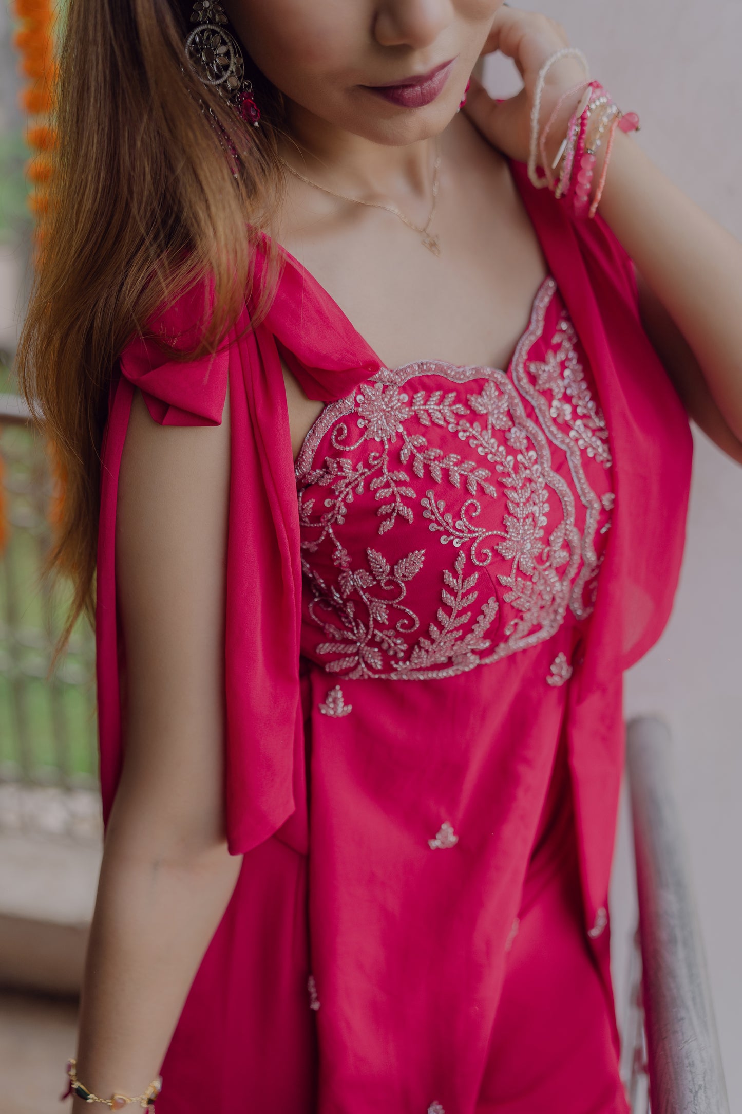 Petal Pink Gharara Set