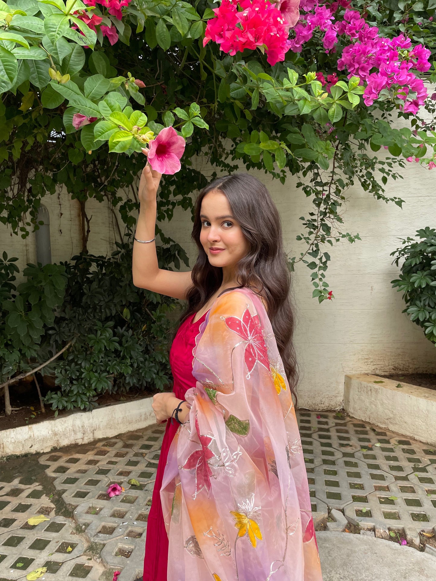Magenta-Pink Suit Set