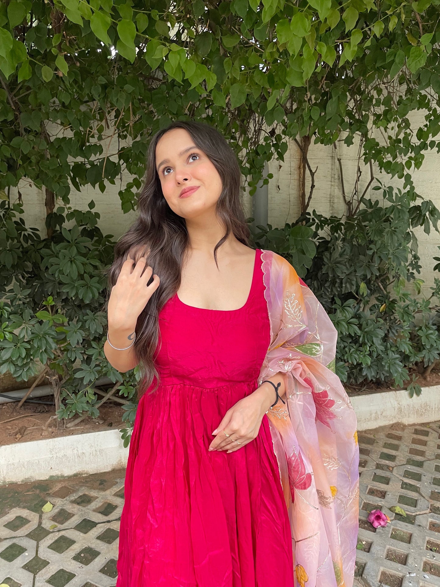 Magenta-Pink Suit Set