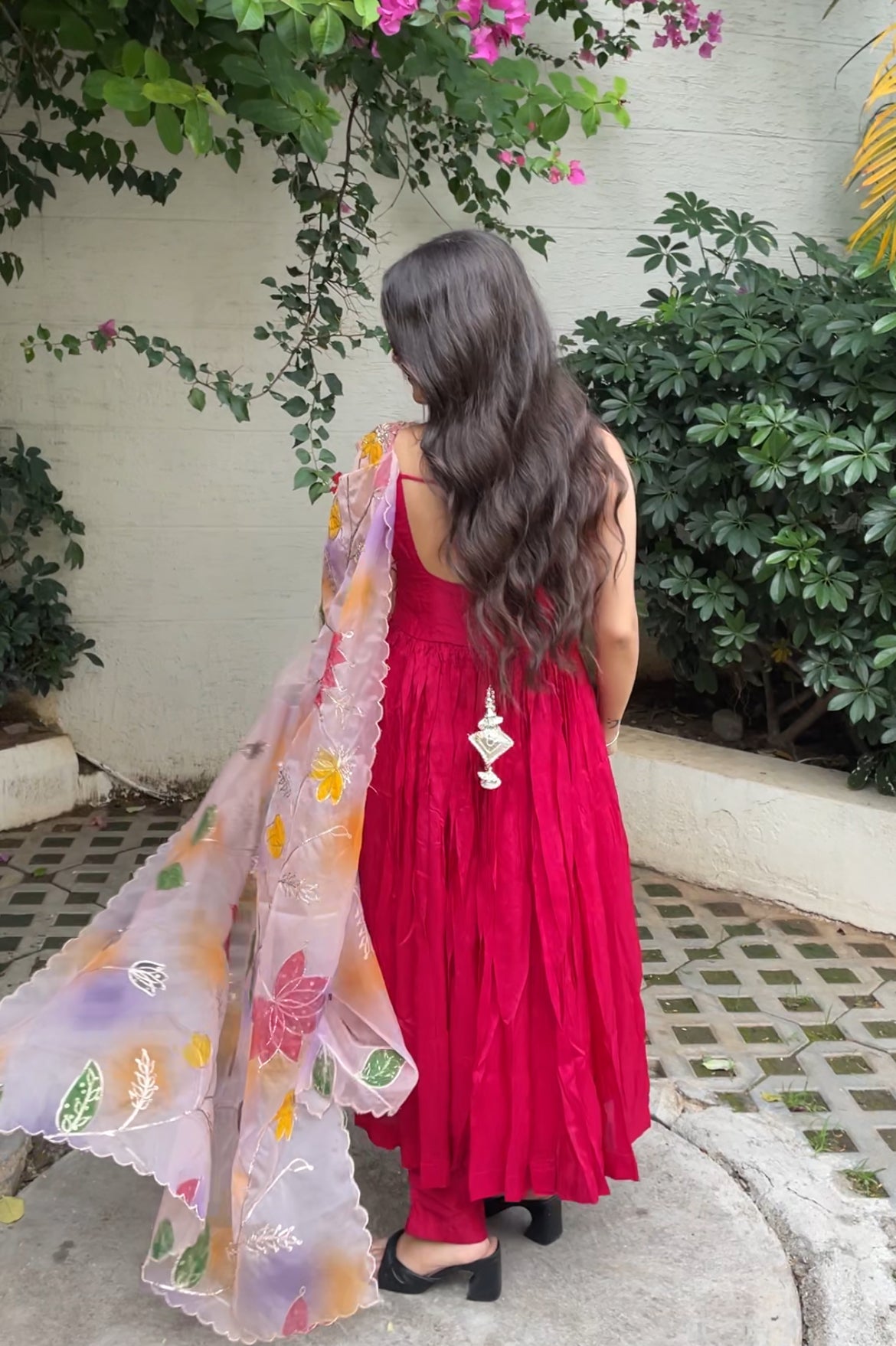 Magenta-Pink Suit Set