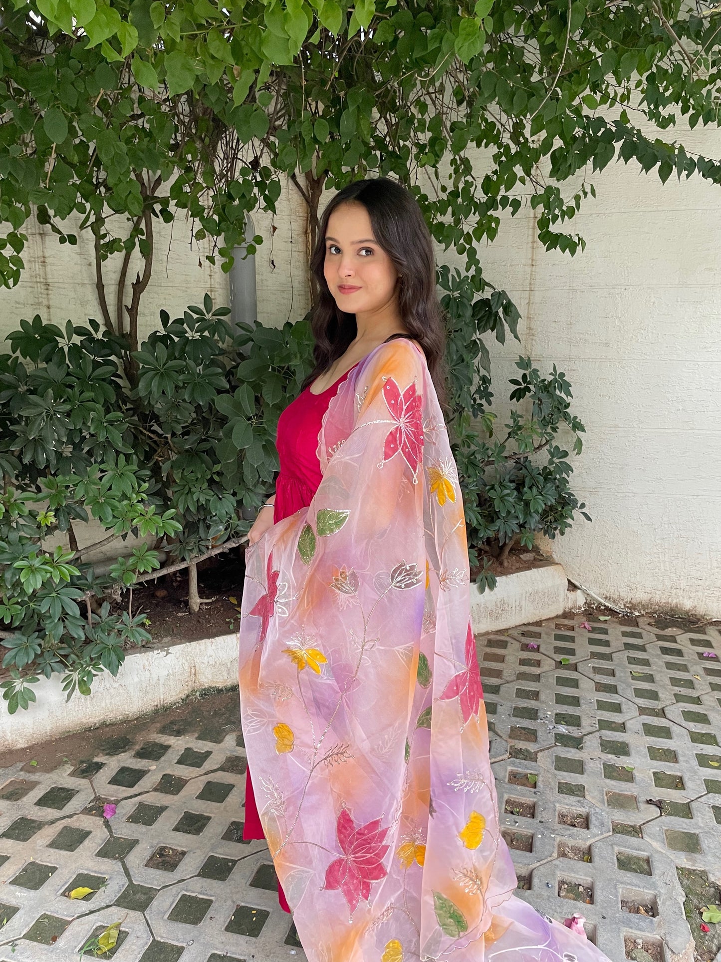 Magenta-Pink Suit Set