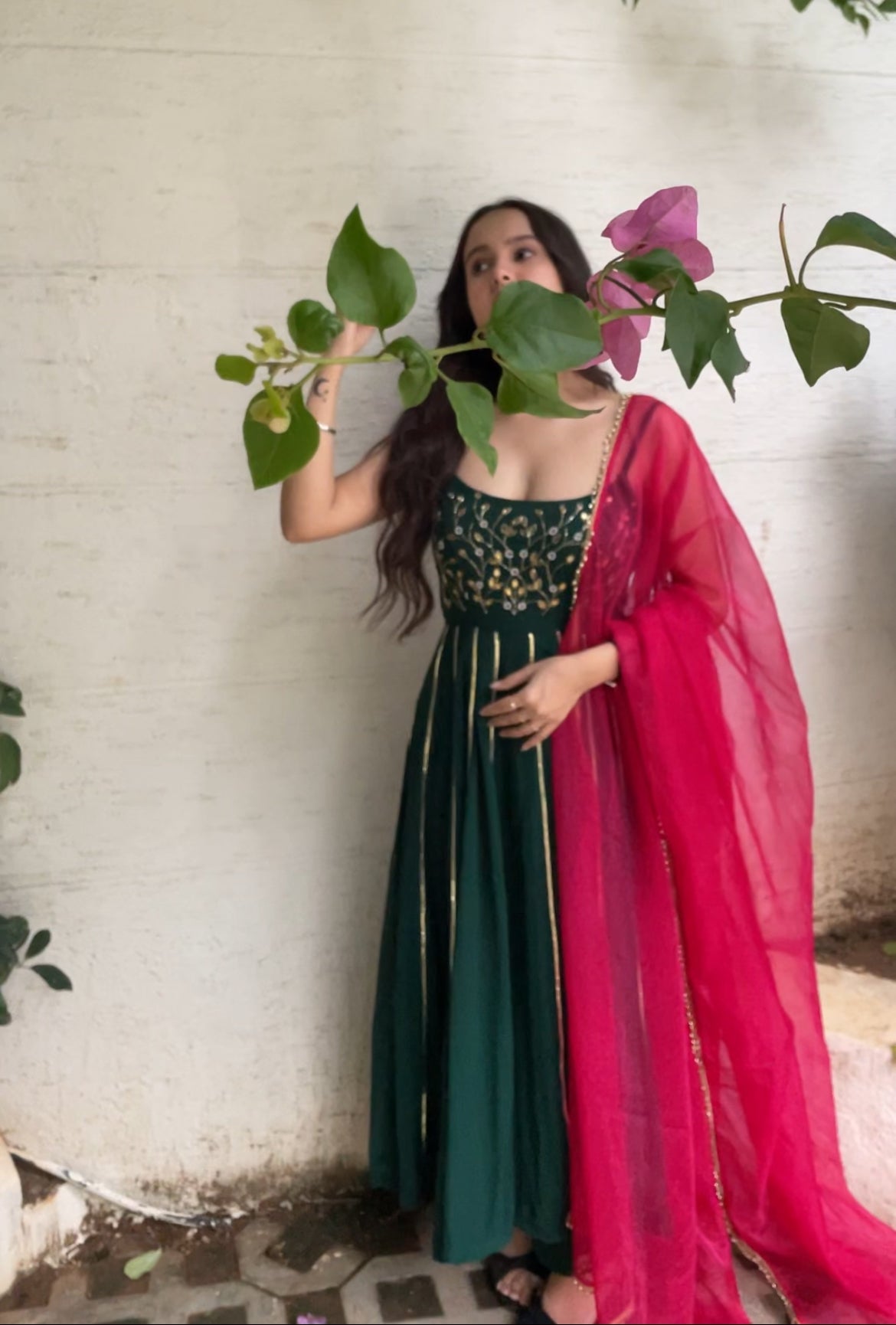 Dark-Green Suit Set