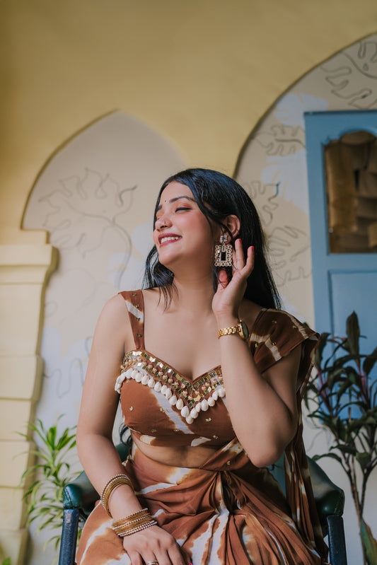 BADAMI-BLISS HANDYED SAREE