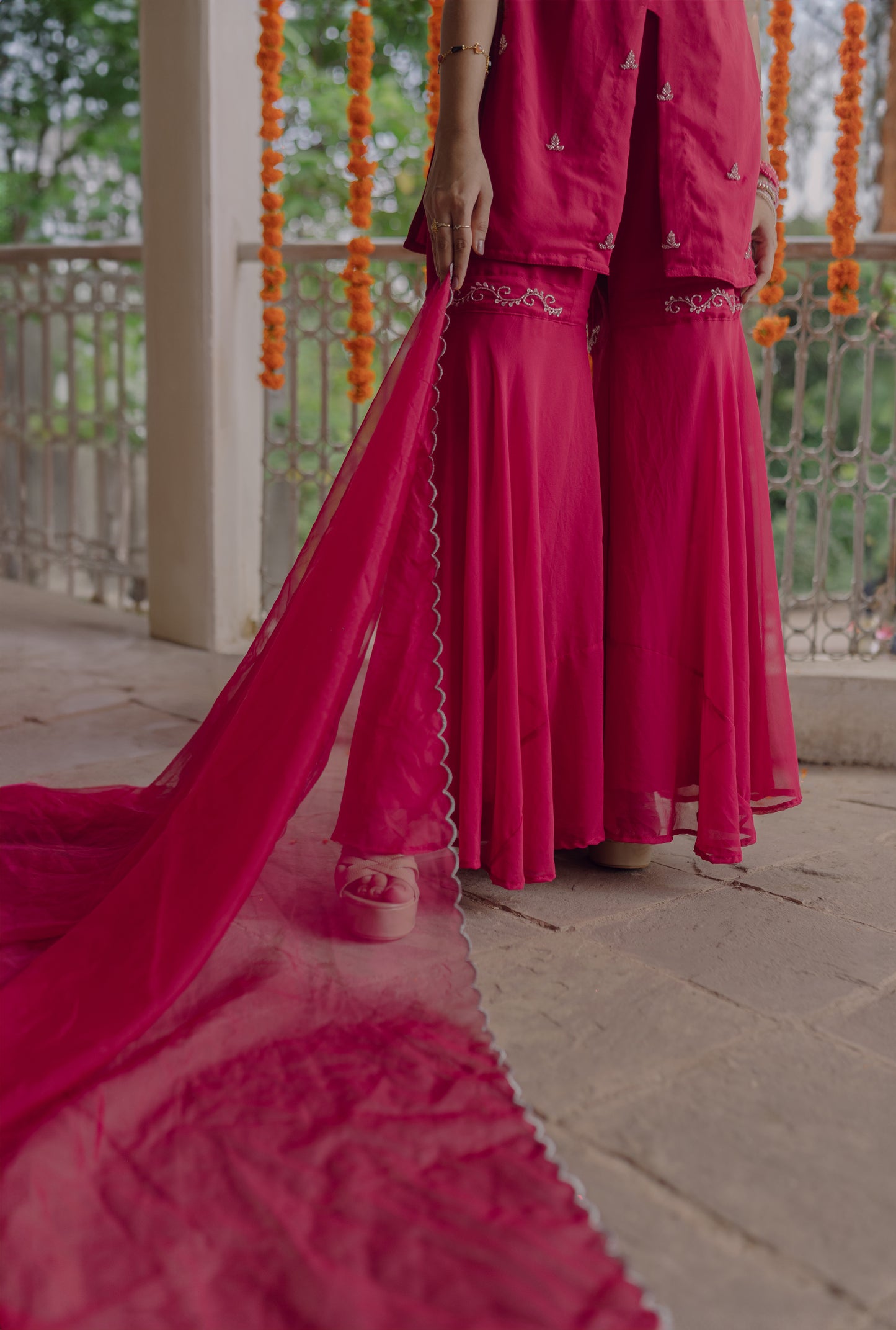 Petal Pink Gharara Set