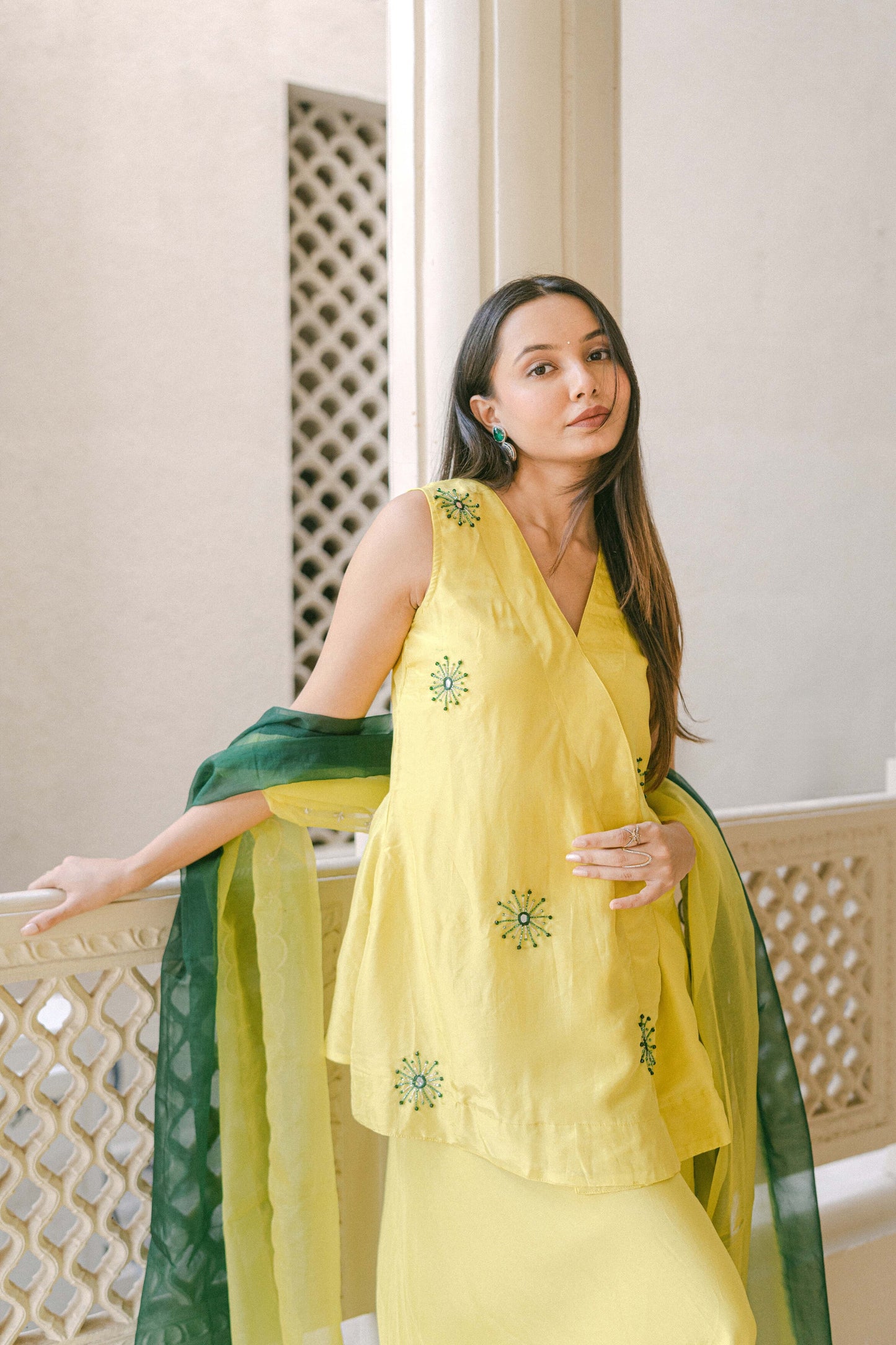 CITRINA-SHINE SHARARA SET