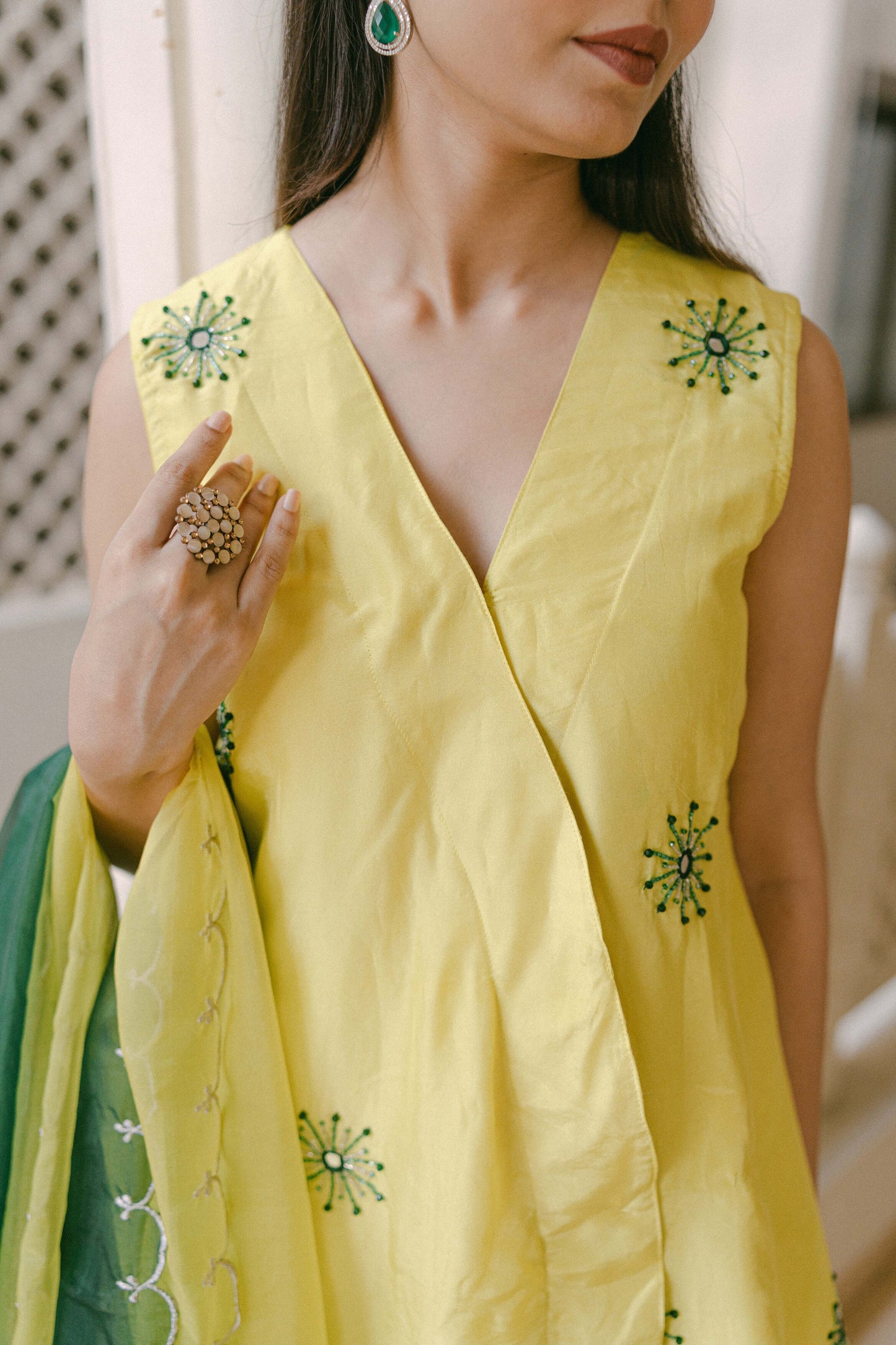 CITRINA-SHINE SHARARA SET