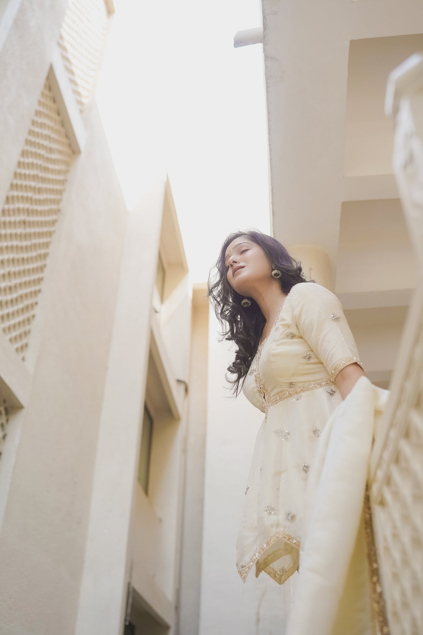 IVORY-SITARA SHARARA SET