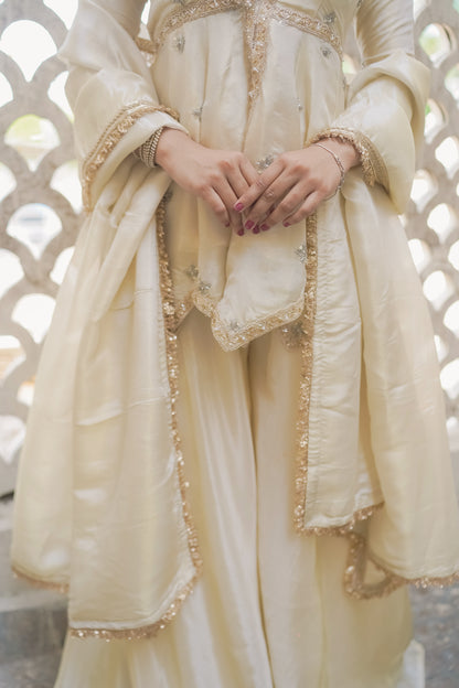 IVORY-SITARA SHARARA SET