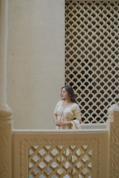 IVORY-SITARA SHARARA SET