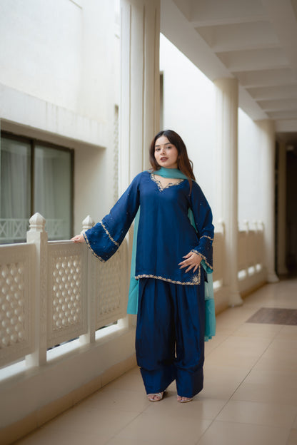 Sapphire Farshi Salwar Suit Set