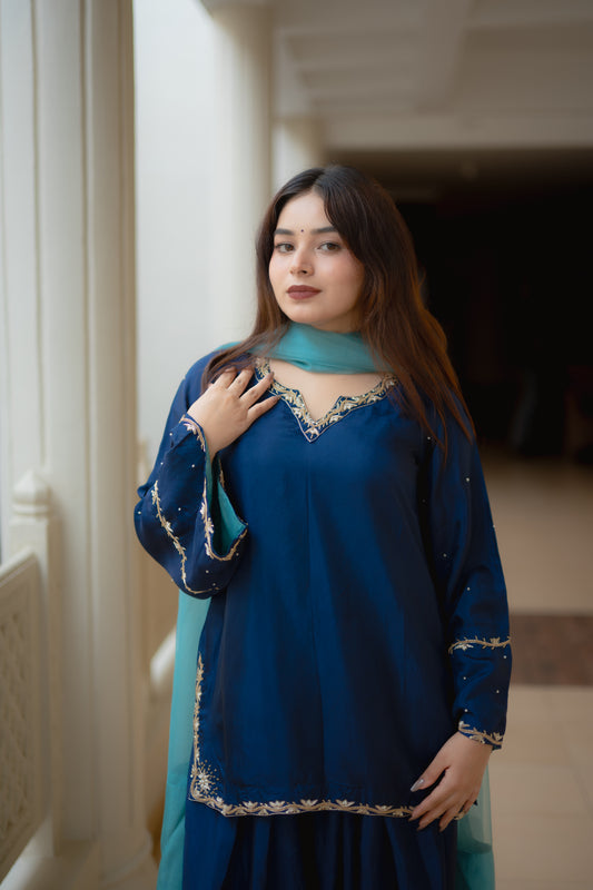 Sapphire Farshi Salwar Suit Set