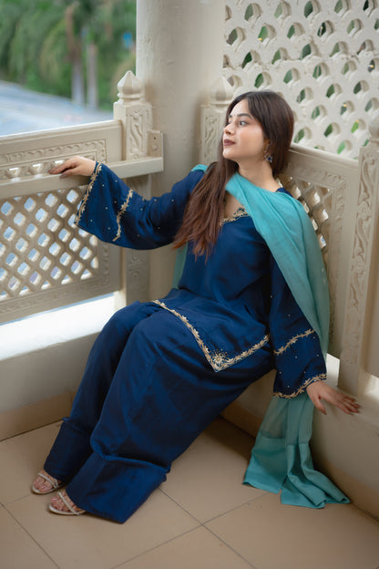 Sapphire Farshi Salwar Suit Set