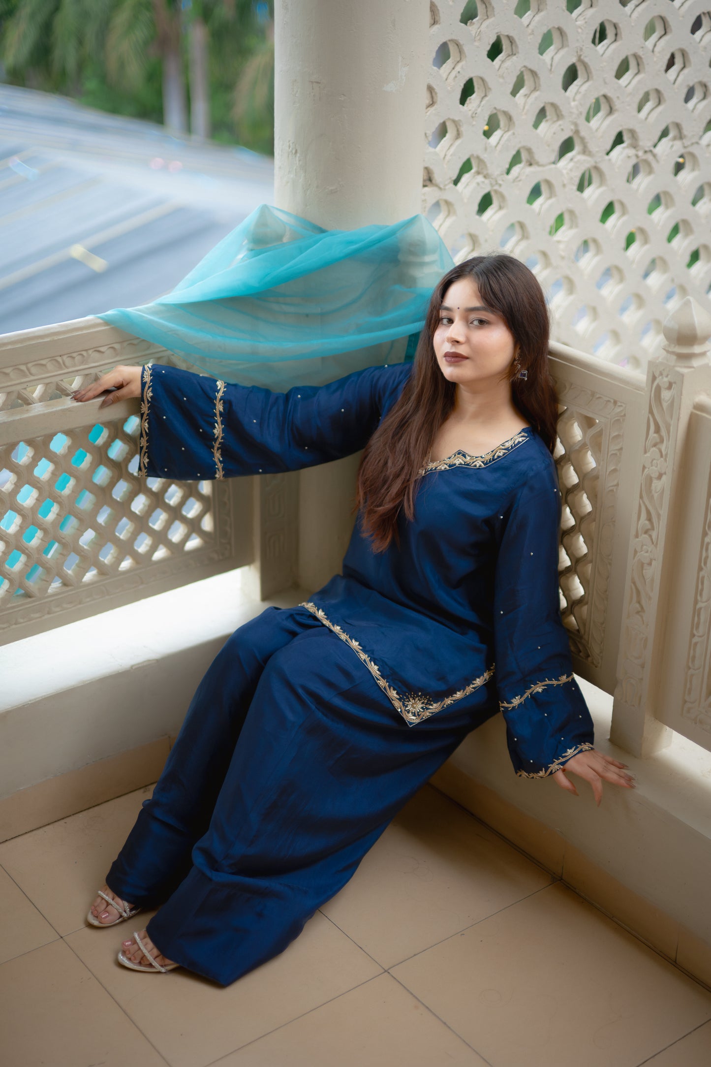 Sapphire Farshi Salwar Suit Set