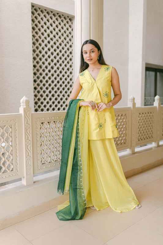 CITRINA-SHINE SHARARA SET