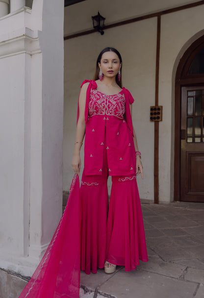Petal Pink Gharara Set
